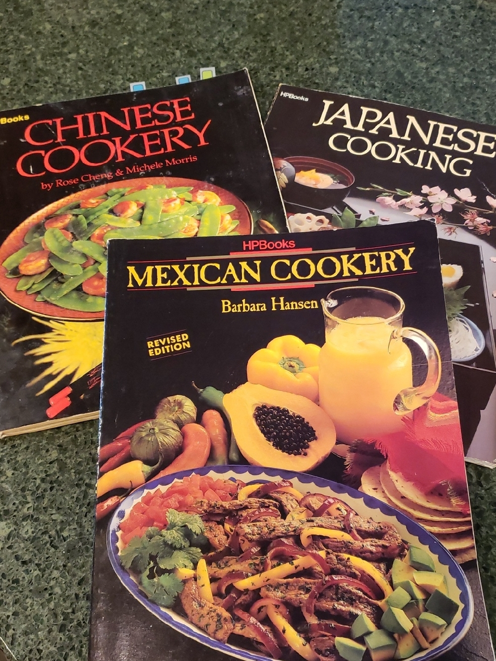 Cookbooks Chinese, Japanese and Mexican recipies